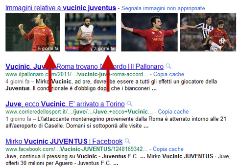 Data immagine Google Universal Search (02/08/2011)